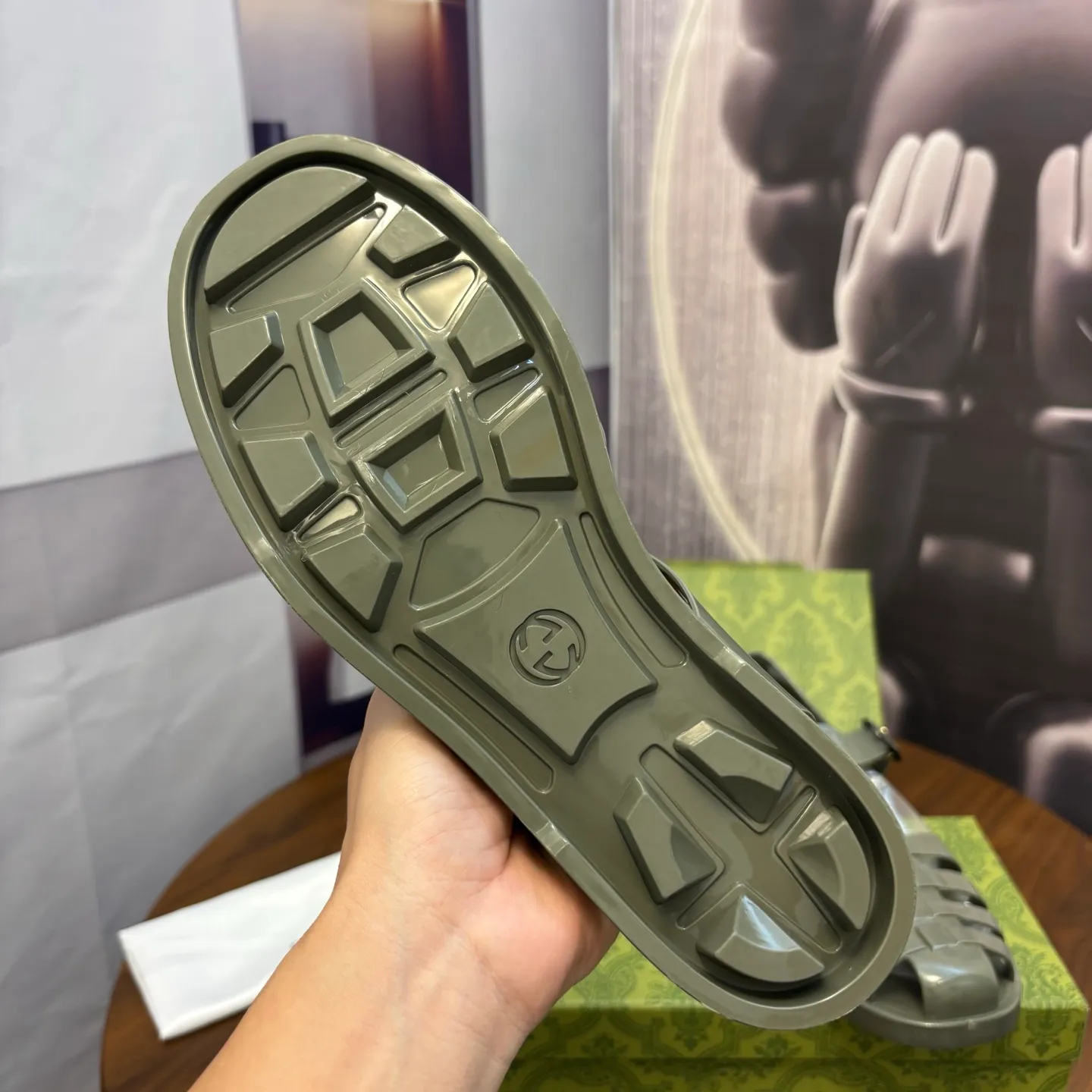 Men's shoes: 260💰[Gucci] sandals, counter quality, top-quality original items, real photos! Original T men's shoes 💰PU material, fine workmanship, comfortable; genuine 1:1 replica Size: 36 ~ 46